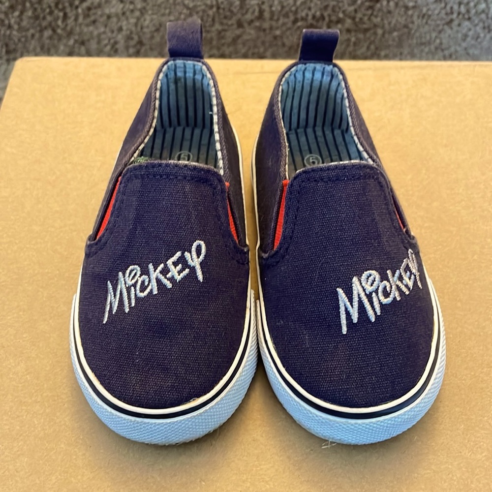 Mickey Mouse Slip-on Toddler Shoes--Size 5